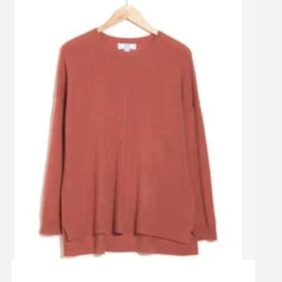 MAGASCHONI Cashmere Oversized Sweater NWT Small Dusty Copper - Picture 2 of 3